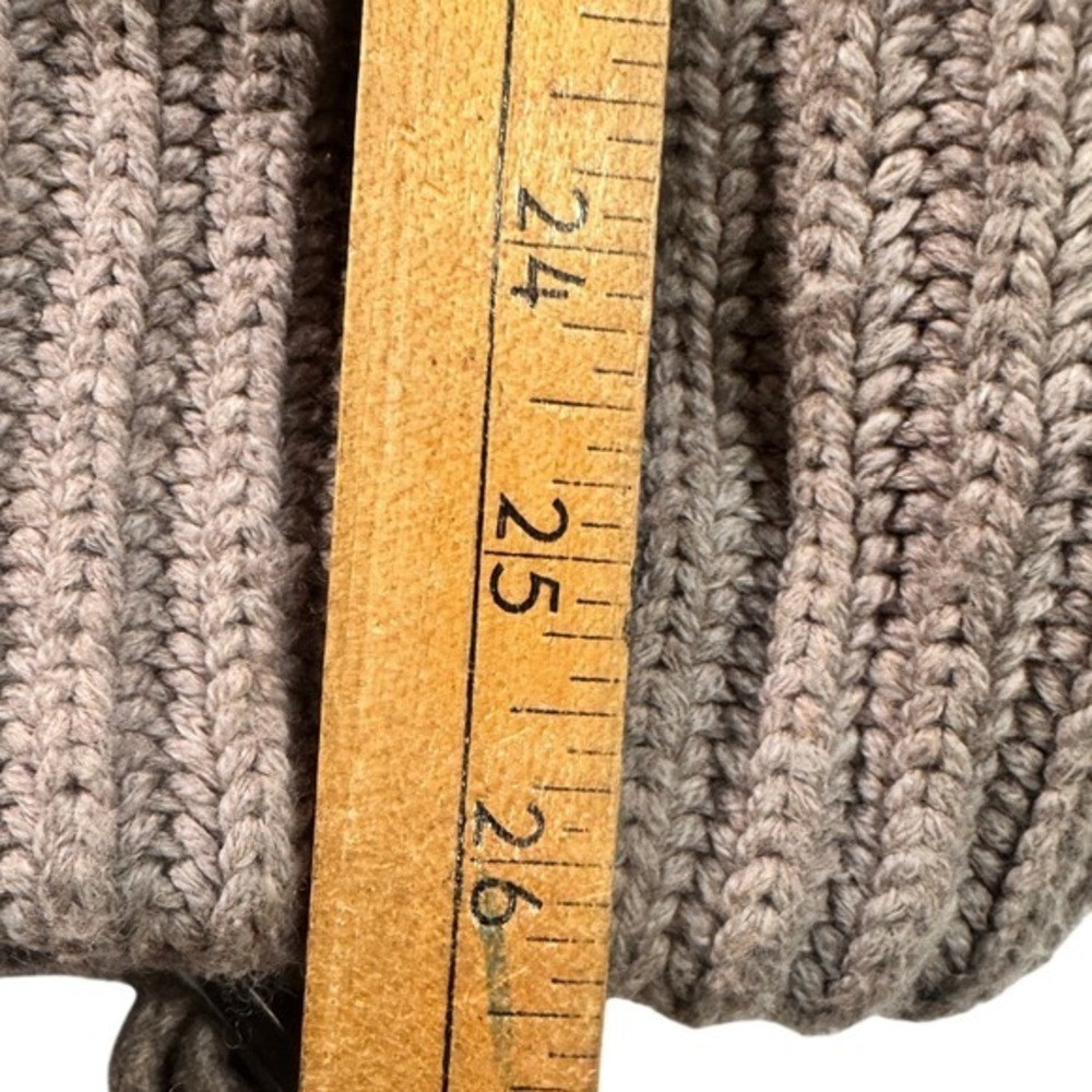 MM LaFleur New York Shawl Collar Ribbed Knit‎ Belted Cardigan Sweater M/L Taupe - Picture 10 of 10